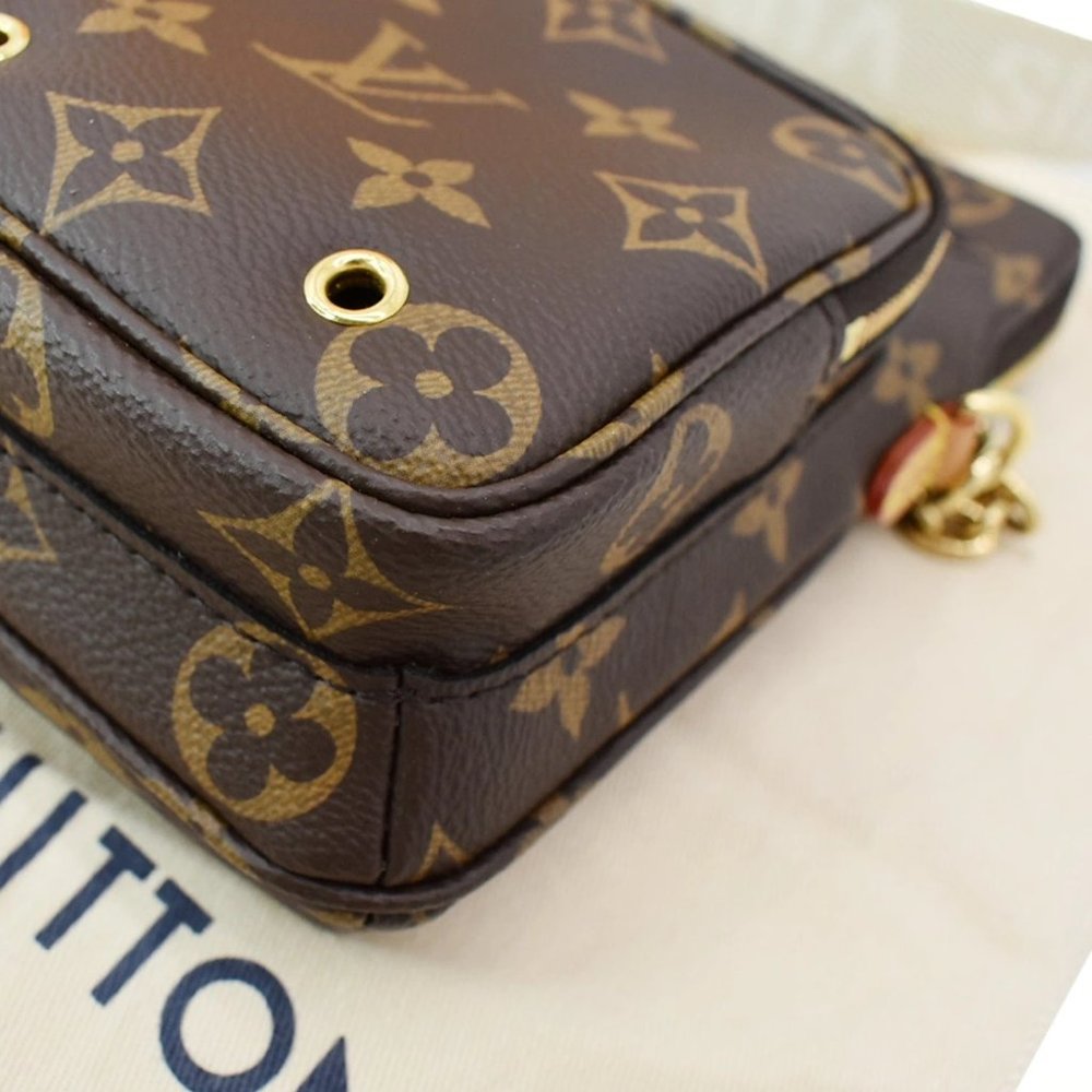 LOUIS VUITTON Utility Phone Sleeve Monogram Canvas Crossbody Bag - Picture 8 of 11
